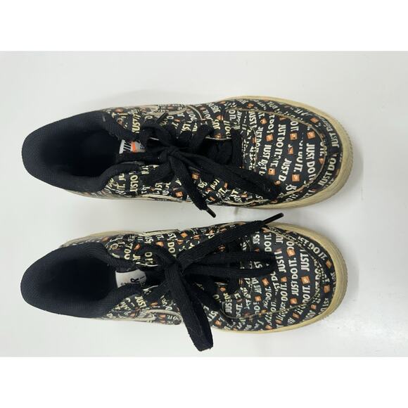 Nike Sneakers Kids Size 5.5Y Air Force 1 Low '07 LB8 Just Do It AO3977-001 - Picture 6 of 13